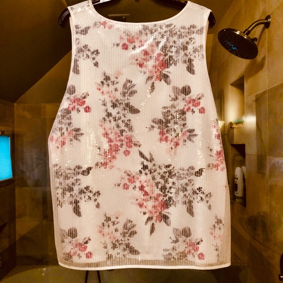 Dressy, Sequene, beaded overlay sleeveless top - Picture 2 of 5